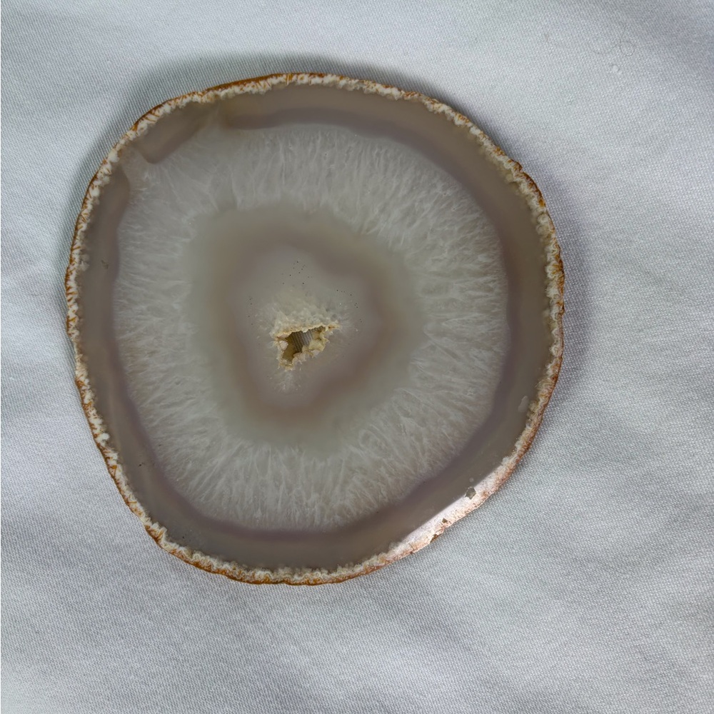Gray, Tan and White Polished Agate Coasters - Set of 6 - Picture 8 of 15